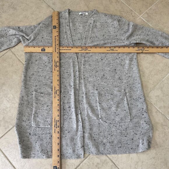 Madewell Donegal Kent coziest yarn Oversized Size L speckled gray long line - Picture 9 of 16